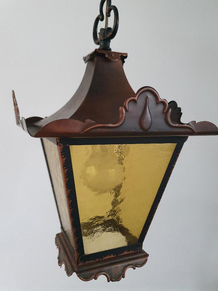 Prachtige antieke Franse Hal /hang lamp in Art Nouveau €29, Antiek en Kunst, Antiek | Lampen, Ophalen of Verzenden