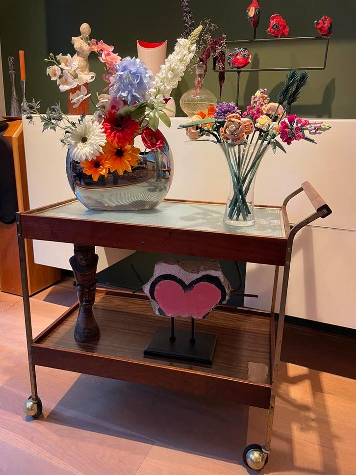 Salton Hotray serveerwagen met warmhoudfunctie USA vintage, Huis en Inrichting, Tafels | Sidetables, Gebruikt, 25 tot 50 cm, 50 tot 100 cm