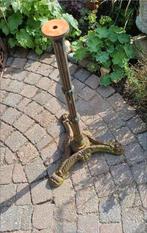 Oude mooie Gietijzeren Tafelpoot onderstel terras tuin, Ophalen, Gebruikt, Rond, Metaal