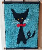 wanddecoratie / wandkleed zwarte kat, Verzenden, Gebruikt