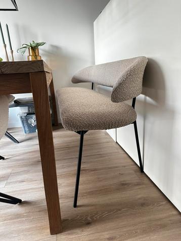 Eettafel bank ELEONORA taupe