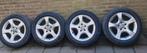 16 inch mercedes w201 lichtmetalen met winterbanden, Velg(en), 16 inch, Zomerbanden, 205 mm