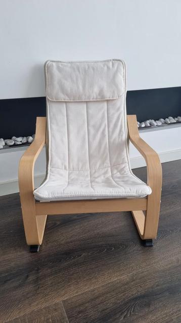 Ikea Poäng kinderstoel kinderfauteuil offwhite kinderkamer beschikbaar voor biedingen