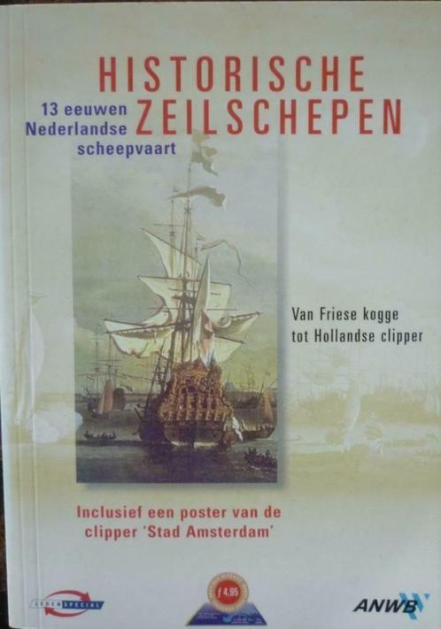 Historische zeilschepen : 13 eeuwen nederlandse scheepvaart, Verzamelen, Scheepvaart, Zo goed als nieuw, Boek of Tijdschrift, Motorboot