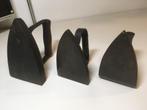 ijzeren strijkbout 3 stuks. Circa 14 cm lang., Antiek en Kunst, Ophalen of Verzenden