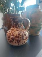 West Germany Vaas - Taupe/Chocolade - 14cm, Verzenden