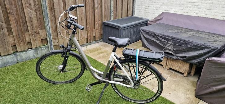 stella Livorno grijs 28inch, Fietsen en Brommers, Elektrische fietsen, Gebruikt, Overige merken, 51 tot 55 cm, 50 km per accu of meer