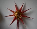 vintage paieren ster kerstster rood/goud jaren 60, Diversen, Kerst, Ophalen of Verzenden, Gebruikt