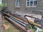 2 x H profiel stalen balken 5,45 meter, Doe-het-zelf en Verbouw, Metalen, Ophalen of Verzenden, Zo goed als nieuw, IJzer