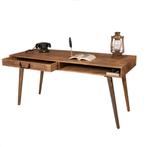Retro Vintage Mangohouten Bureau Industrieel Mango Buro, Huis en Inrichting, Info@dehanzeherten.nl, Nieuw, Ophalen of Verzenden