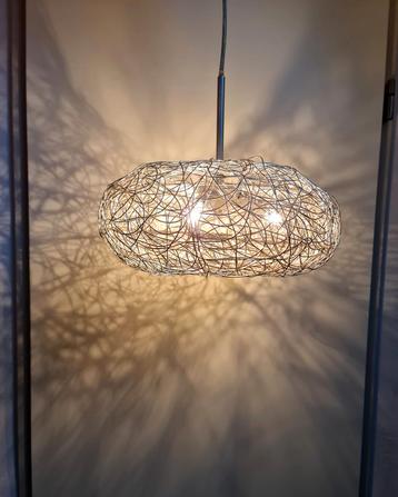 Hanglamp Eglo zilverkleurig draad vogelnest sfeerlicht mooi beschikbaar voor biedingen