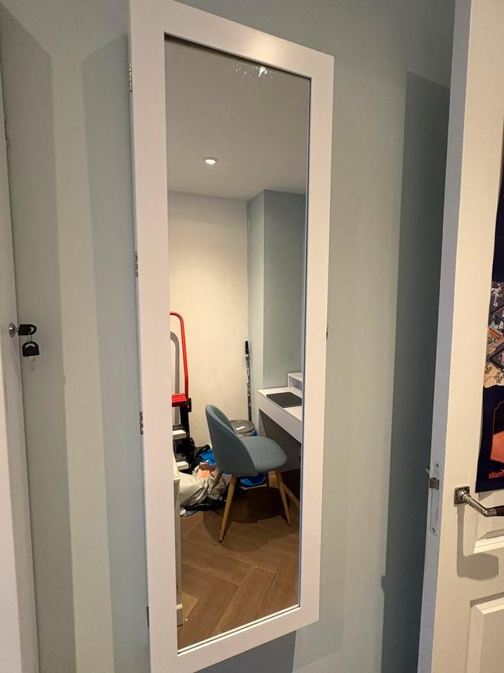 Sieradenkast met spiegel, Huis en Inrichting, Woonaccessoires | Spiegels, Zo goed als nieuw, Minder dan 50 cm, Rechthoekig, Ophalen