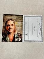 Iggy Pop - Foto gesigneerd Echte handtekening + Certificaat, Verzamelen, Muziek, Artiesten en Beroemdheden, Gesigneerd, Foto of Kaart