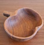 te koop: houten snackschaaltje appel, retro vintage jaren 70, Ophalen of Verzenden, Huis en Inrichting