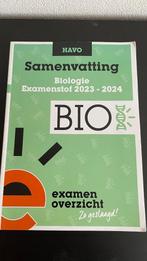 Havo biologie samenvatting examenstof examenoverzicht, Ophalen of Verzenden, HAVO, Biologie