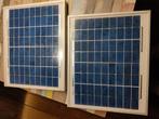 Kleine 10 Watt zonnepaneeltjes merk Xunzel met controlers., Ophalen of Verzenden, Gebruikt