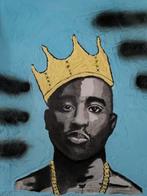 Tupac op canvas., Ophalen of Verzenden, Nieuw, Minder dan 50 cm