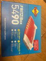Fritzbox 5490 Modem Router - Glasvezel, Computers en Software, Routers en Modems, Ophalen of Verzenden, Gebruikt, Router met modem