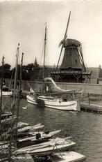 Groeten uit Sloten Fr. - molen boten - 1960 gelopen, Verzamelen, Ansichtkaarten | Nederland, Ophalen of Verzenden, Voor 1920, Gelopen