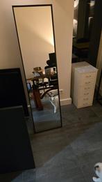 Strakke Passpiegel met Zwarte Rand, Huis en Inrichting, Woonaccessoires | Spiegels, Minder dan 50 cm, Ophalen of Verzenden, Zo goed als nieuw