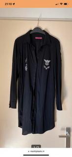 Studio anneloes blouse woopy zwart met emblemen maat L, Ophalen of Verzenden, Nieuw, Zwart