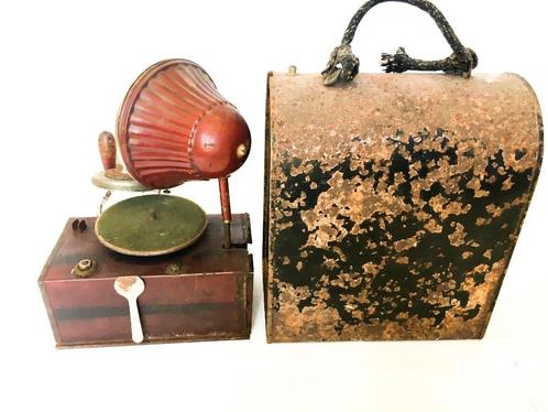 Nirona muziekdoos grammofoon, Antiek en Kunst, Curiosa en Brocante, Ophalen