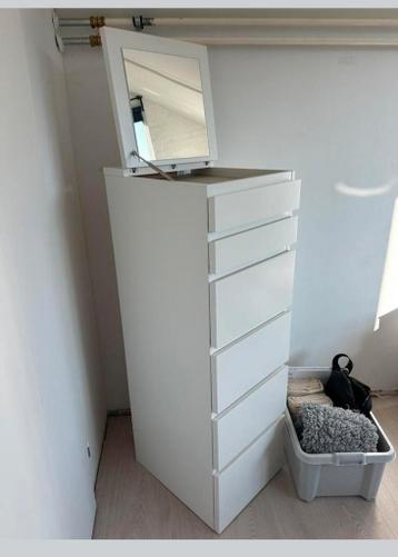 Ikea Malm ladekast met spiegel - nette staat! - afbeelding 1