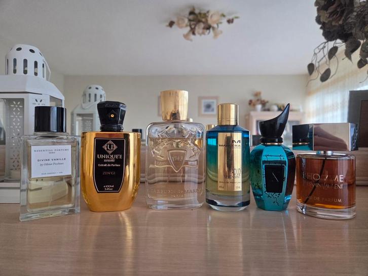 Niche en designer geur te koop zie advertentie, Sieraden, Tassen en Uiterlijk, Uiterlijk | Parfum, Zo goed als nieuw, Ophalen of Verzenden