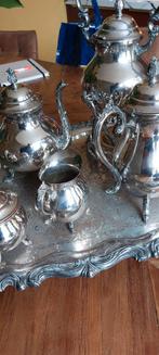 Verzilverde koffie  theeset, Antiek en Kunst, Ophalen of Verzenden