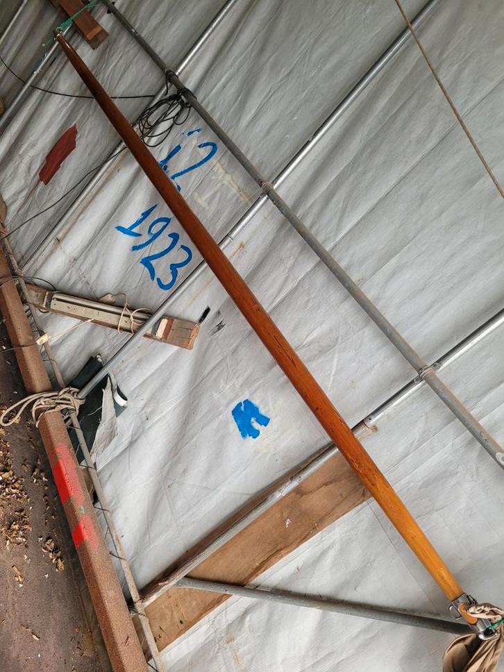 Klassieke houten spinnakerboom 4m, Watersport en Boten, Bootonderdelen, Zo goed als nieuw, Tuigage en Masten, Zeilboot, Ophalen