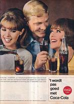 Retro reclame 1966 Coca-cola frisdrank vriendschap, Ophalen of Verzenden