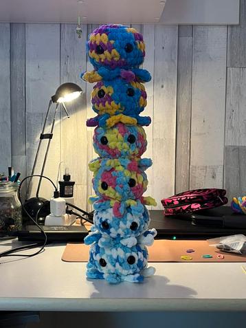 Gehaakte octopus - 1 stuk beschikbaar voor biedingen