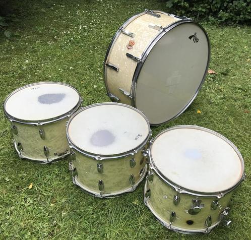 3 snares en bass drum, marching drums, Muziek en Instrumenten, Percussie, Gebruikt, Ophalen