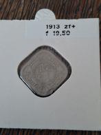 Vierkante 5 cent munt uit 1913. ZF, Postzegels en Munten, Munten | Nederland, Ophalen of Verzenden, Koningin Wilhelmina, 5 cent