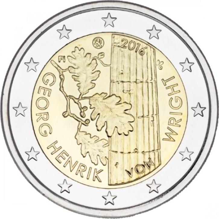 2 euro Finland “Georg Hendrik van Wright ‘’ UNC 2016, Postzegels en Munten, Munten | Europa | Euromunten, Losse munt, 2 euro, Finland