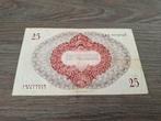 Lastig biljet 25 gulden Meisje in Blauw, 1945, Ophalen of Verzenden, 25 gulden