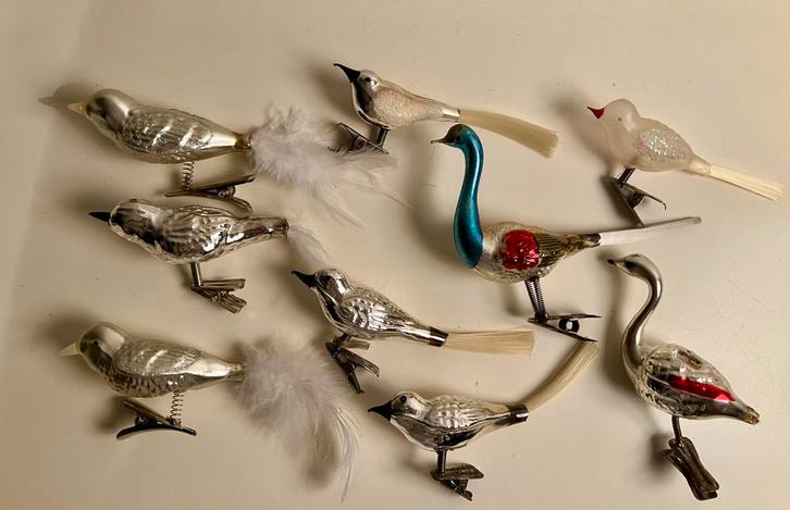 Zie fotos: Meer dan 40 vintage kerstballen o.a vogels, Diversen, Kerst, Ophalen