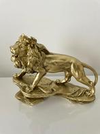 Leeuw beeld goud decoratie, Ophalen of Verzenden, Zo goed als nieuw, Dier
