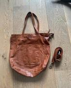 Bizzoo leren tas, Ophalen of Verzenden, Zo goed als nieuw, Bruin