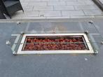 Moderne vuurtafel met glasrand, Ophalen of Verzenden, Zo goed als nieuw