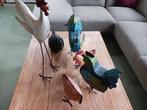 6 metalen decoratie kippen in 1 koop, Huis en Inrichting, Woonaccessoires | Overige, Zo goed als nieuw, Ophalen