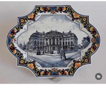 Wandbord Porceleyne fles  beschikbaar voor biedingen