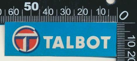 Sticker: Talbot (2), Verzamelen, Stickers, Zo goed als nieuw, Auto of Motor, Ophalen of Verzenden