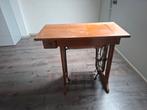 Antieke Singer naaimachine met houten tafel, Ophalen of Verzenden