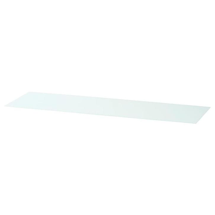 Malm Glasplaat Wit 160x48 cm, Huis en Inrichting, Tafelonderdelen, Ophalen