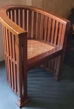 Teakhouten fauteuil, Huis en Inrichting, Stoelen, Ophalen, Gebruikt, Twee, Bruin