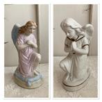 2x Brocante porseleinen knielengel, Antiek en Kunst, Ophalen of Verzenden