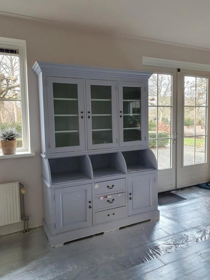 Buffetkast in 2 delen, 154 x 52 x 209 cm (bxdxh) opknapper, Huis en Inrichting, Kasten | Buffetkasten, Gebruikt, 200 cm of meer