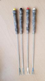 4 vintage fondue vorkjes  (jaren 70), Ophalen, Gebruikt