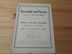 Serenade van pierrot - emil van den eynde, Zang, Gebruikt, Ophalen of Verzenden, Artiest of Componist